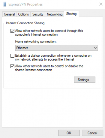Windows Internett-tilkoblingsdeling