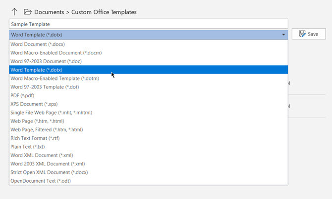 Lagre en Word-fil som en mal