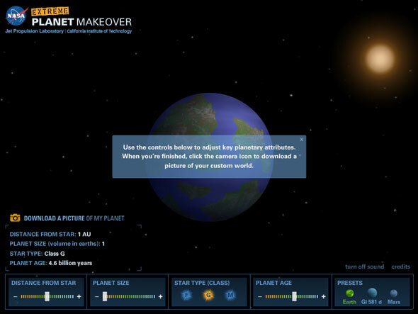 nasa planetquest tidslinje