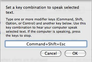 Slik bruker du talekommandoer på Mac 06 din, snakker valgt tekst