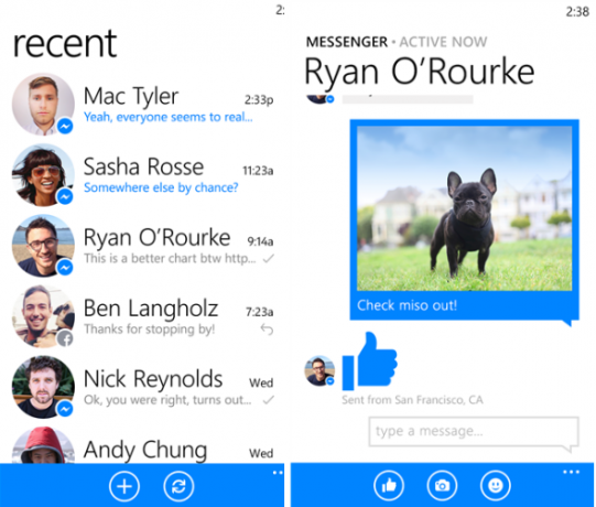 Brukere av Windows Phone kan nå installere Facebook Messenger fbmwindowsphone3