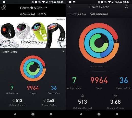 ticwatch-app-skjermbilder