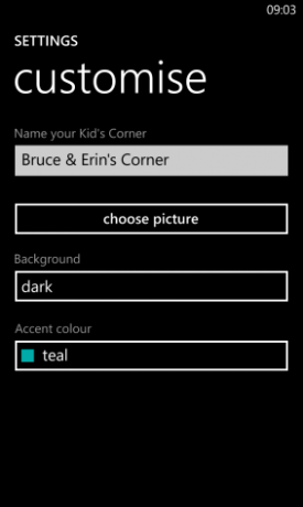 BUO-Windows Phone-kidscorner-tilpasse