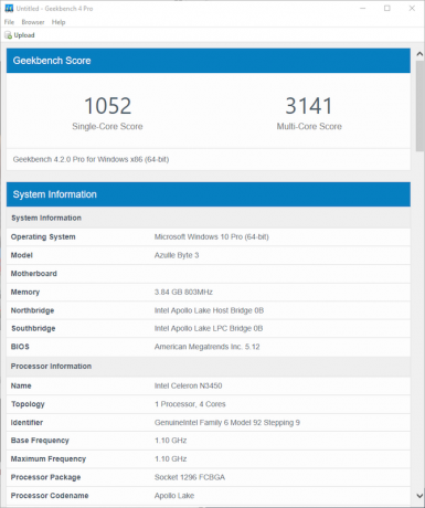 Azulle Byte 3 Review: Denne bittesmå, vifteløse Mini-PCen gjør alt byte 3 geekbench cpu