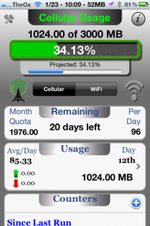 Bruk Data Master til å følge med på din iPhone's datanvendelse [iOS, gratis i en begrenset periode] 2013 01 23 10