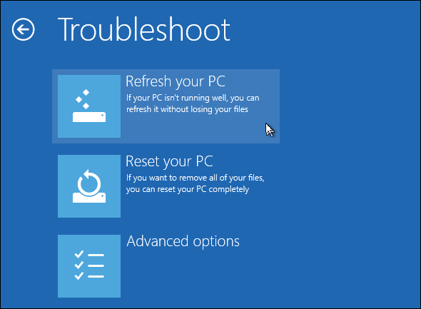 fikse Windows 8 bootloader