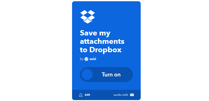 Den ultimate IFTTT-guiden: Bruk nettets kraftigste verktøy som en Pro 46IFTTT-vedleggToDropbox