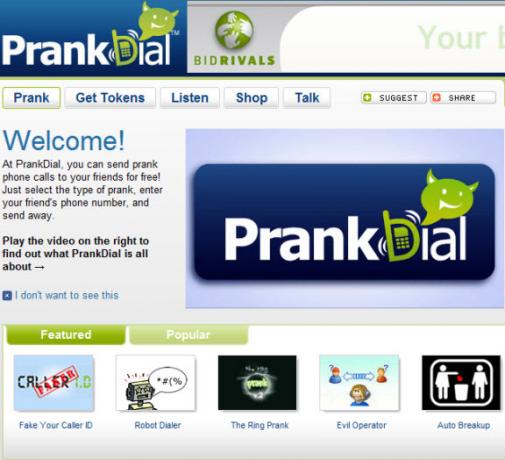 online prank calling