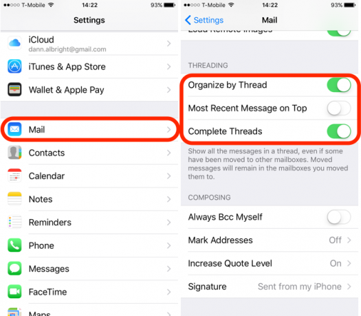 iOS 10 Feature Mail Threading