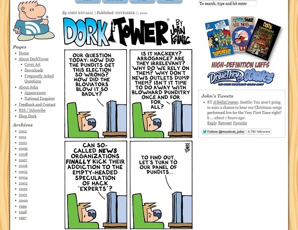 10 Awesome Webcomics Drawn Just for Geeks dork tower-skjermbilde