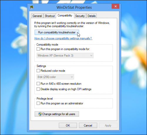 windows-8-program-kompatibilitet-modus-innstillinger