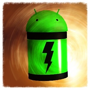 lade Android-batteri