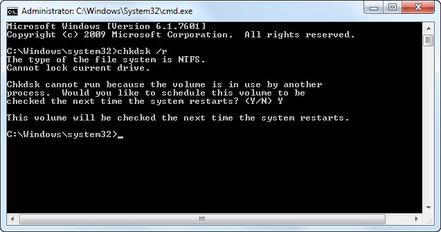 chkdsk-r-plan-til-run