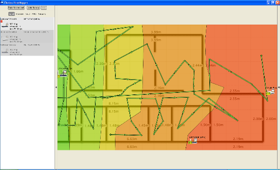 Mål Wi-Fi signalstyrke hjemme med HeatMapper myfloorplan2