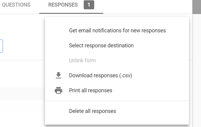 Google Sheets, kontaktskjema