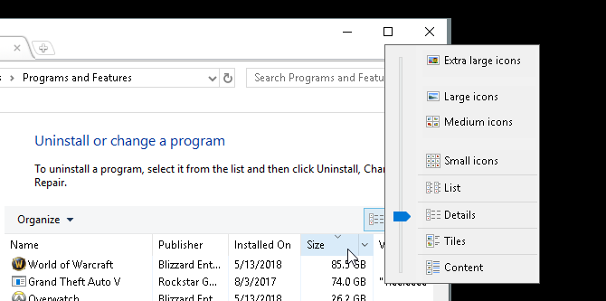 Lav lagring på Windows 10? 5 tips for å gjenopprette programmets alternativer for kontrollpanel på Disk Space