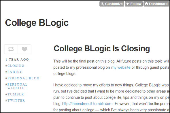 Din siste minutt-guide for å eksportere den posterøse bloggen din før den lukker seg for alltid Import2 CollegeBLogic Tumblr