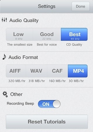 Recordium høydepunkter og kommenterer taleopptakene dine [iOS] Recordium 41