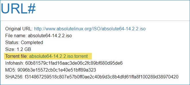 Hvordan lage Torrenter for store filer Nedlastinger URLHash Torrent fil