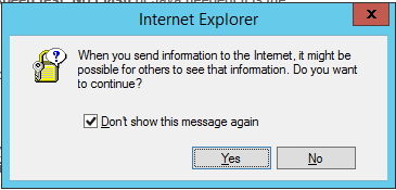 IE Se Informasjon Advarsel