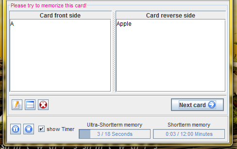 Pauker - En enkel å bruke freeware Java Flash Card-program tidtakere
