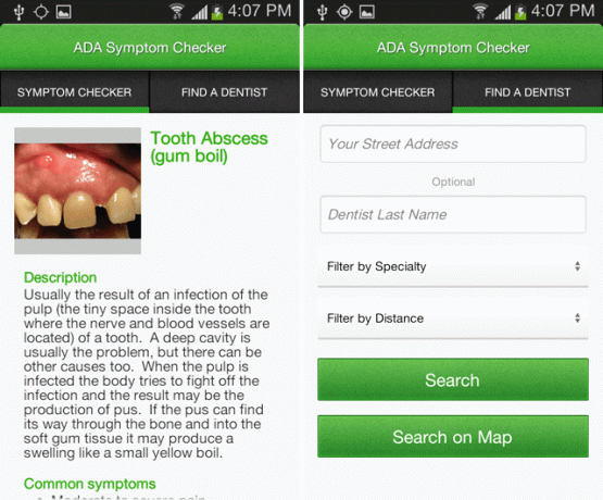 android-dental-symptomer