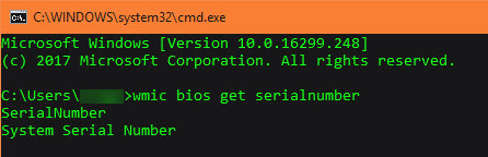 windows systemdetaljer - serienummer