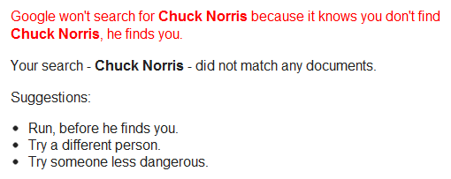 googlesøk hvor er chuck norris