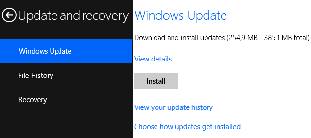 Installer Windows Update