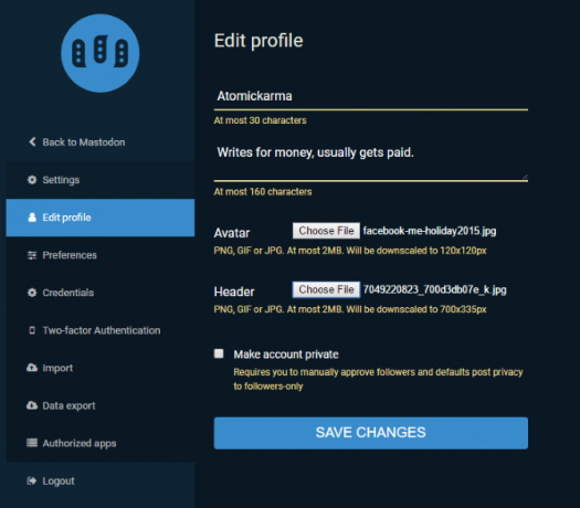 sosialt nettverk mastodon profil