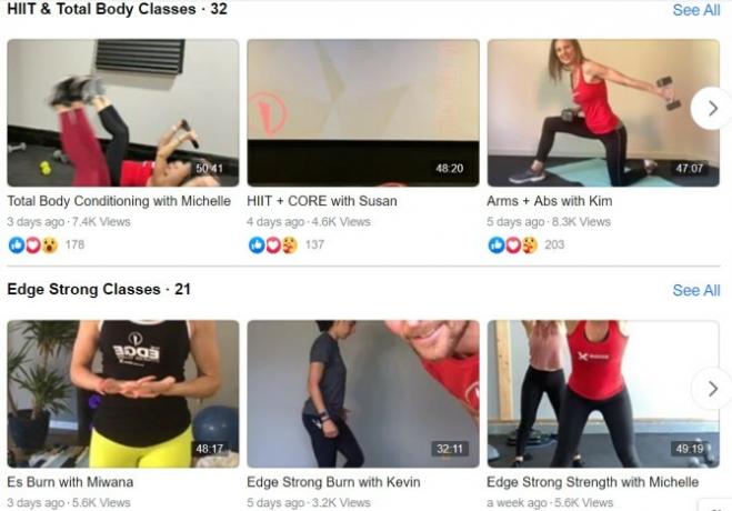 The Edge Fitness Club Gratis Live Classes Online