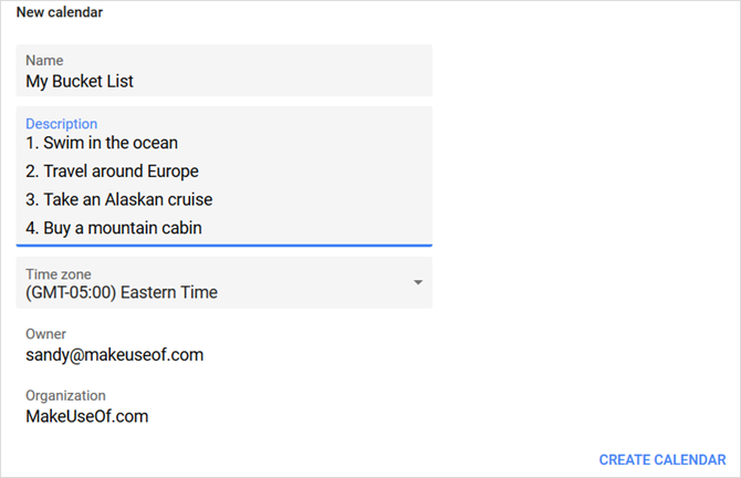 google kalender personlig journal