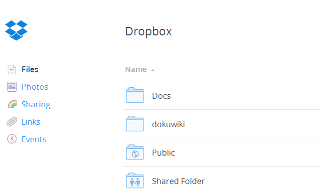 Dette er en skjermdumping av et av de beste Windows-programmene som heter Dropbox