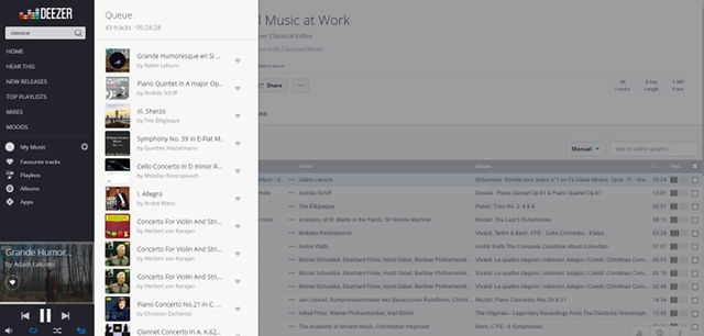 Deezer-musikk-web-køen