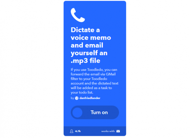 Den ultimate IFTTT-guiden: Bruk nettets kraftigste verktøy som en Pro 34IFTTT VoiceMemoToEmail