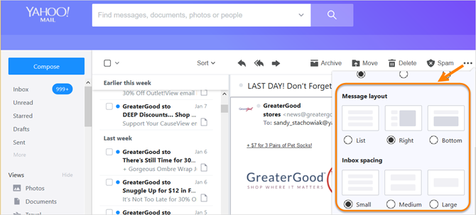 gmail vs yahoo nye e-postforskjeller