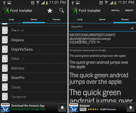 android-font-installatør