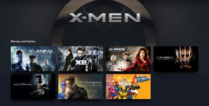 X-Men-filmer og TV-serier på Disney+
