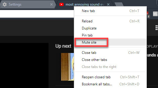 Slik demper du hele nettsteder i Chrome Chrome Mute Site