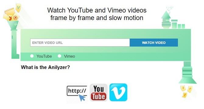 Hvordan se YouTube eller Vimeo i ramme for ramme eller Slow Motion anilyzer