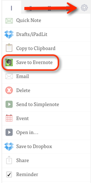 Utkast til evernote