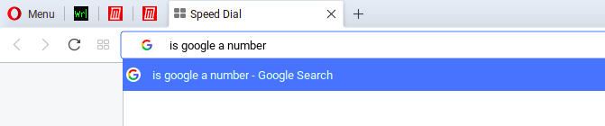søk på Google fra adressefeltet i Opera-nettleseren