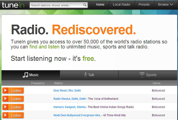 tunein radio