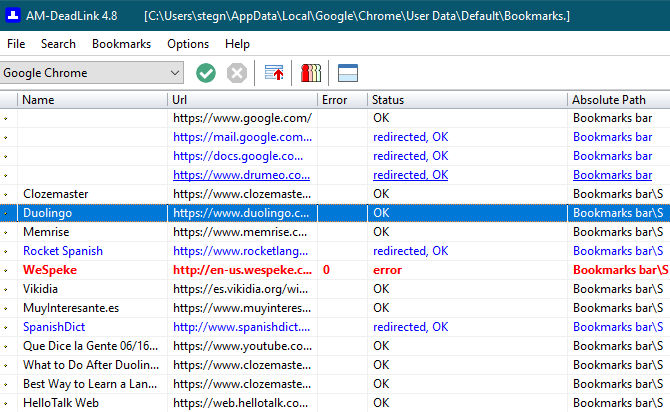 AM Deadlink Bookmark Checker