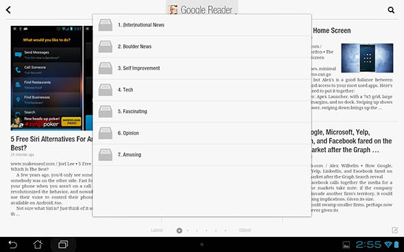 flipboard for Android-nettbrett