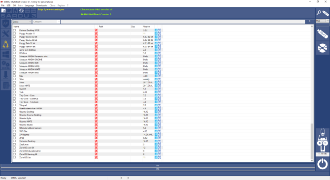 Hvordan lage en Bootable Multiboot USB for Windows og Linux SARDU USB Create Page