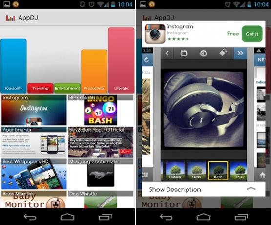 oppdage Android-apper