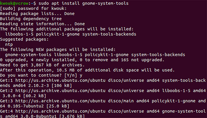 Installere gnome-systemverktøy på Ubuntu