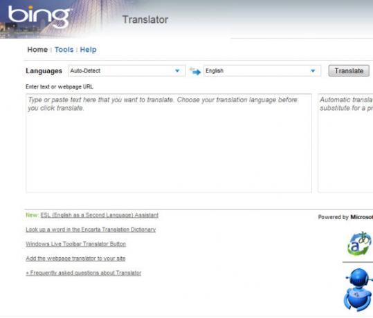 Bing oversetter