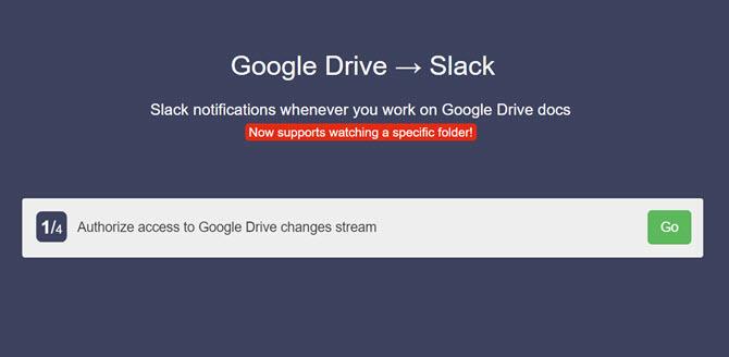 Integrer Google Disk med Slack